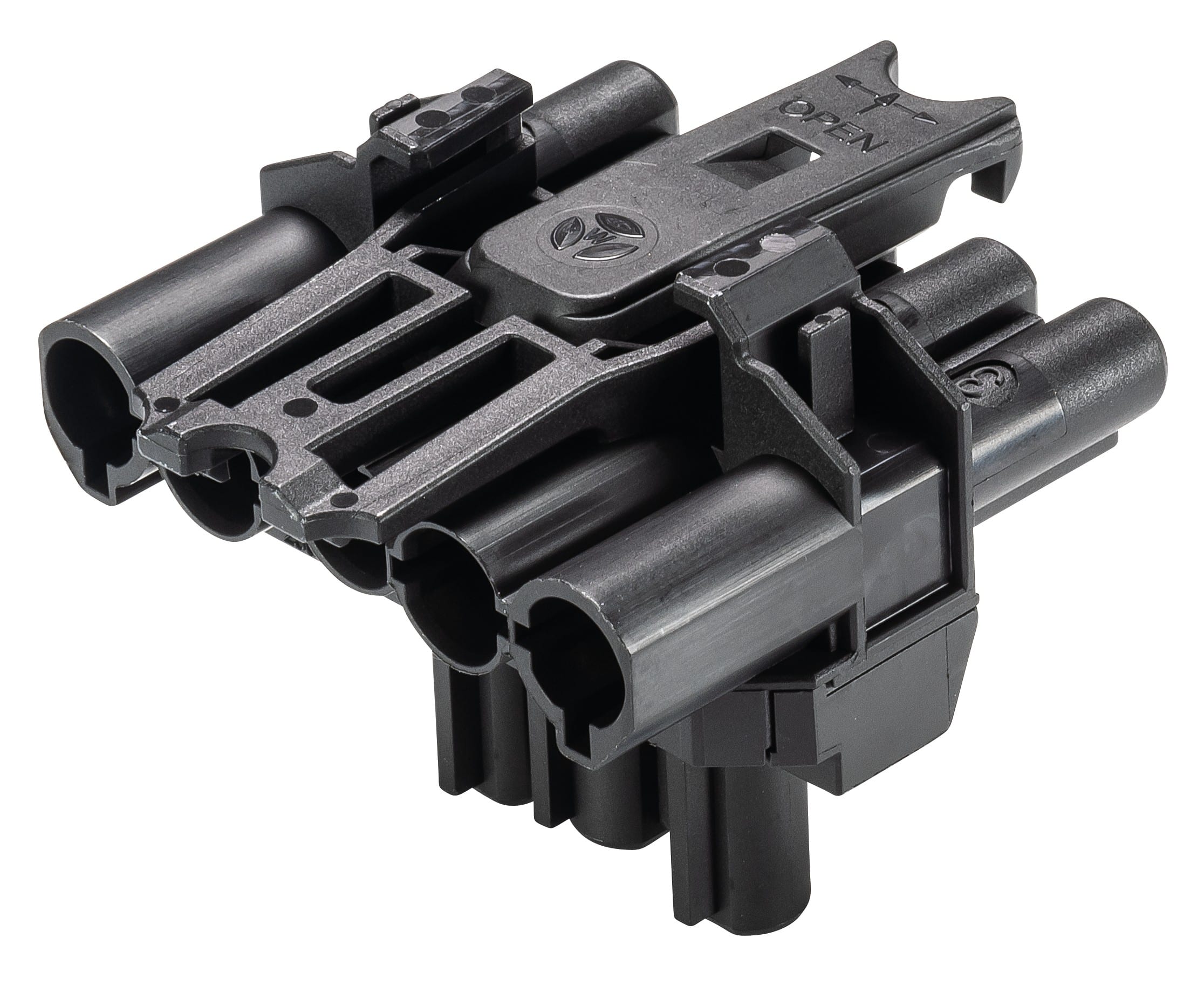Wieland - répartiteur 1E/1S GST18i5 + 1S GST18i3 L3 en T Noir