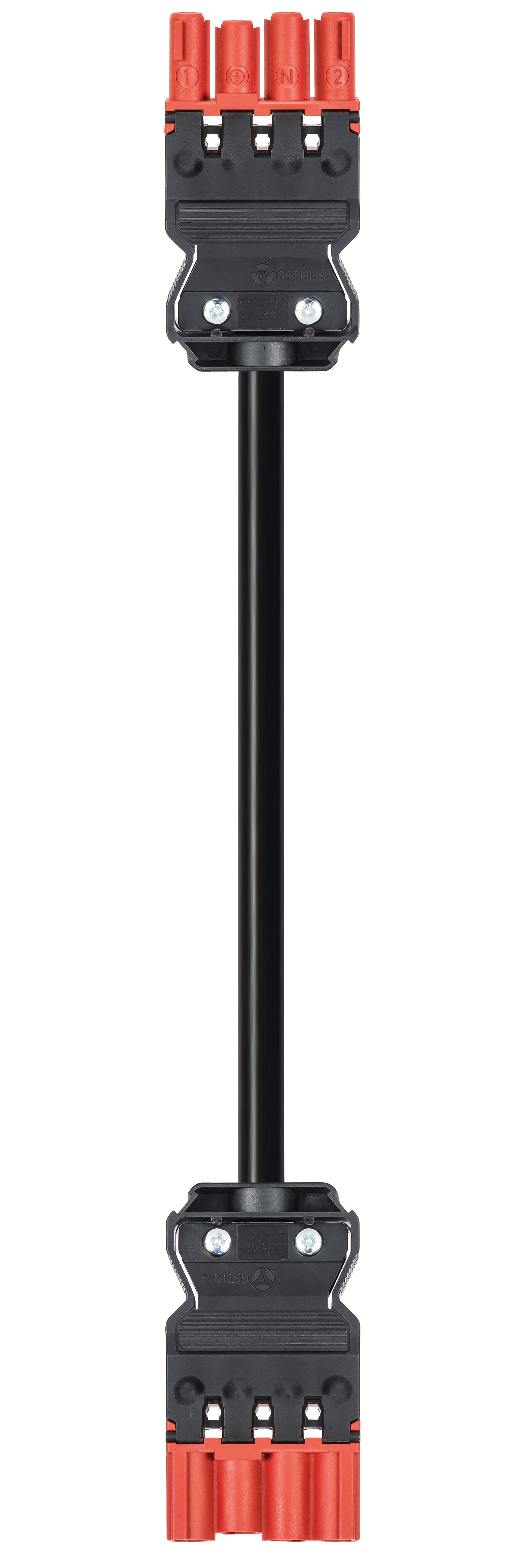 Wieland - cordon GST18i4 4m M/F 1,5² HO5Z1Z1F Rouge tomate (Dca)