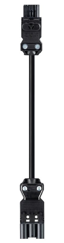 Wieland - cordon mâle GST18i3/femelle GST15i3 1m 1,5² HO5VVf noir (Eca)
