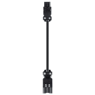 Wieland - cordon mâle GST18i3/femelle GST15i3 1m 1,5² HO5VVf noir (Eca)