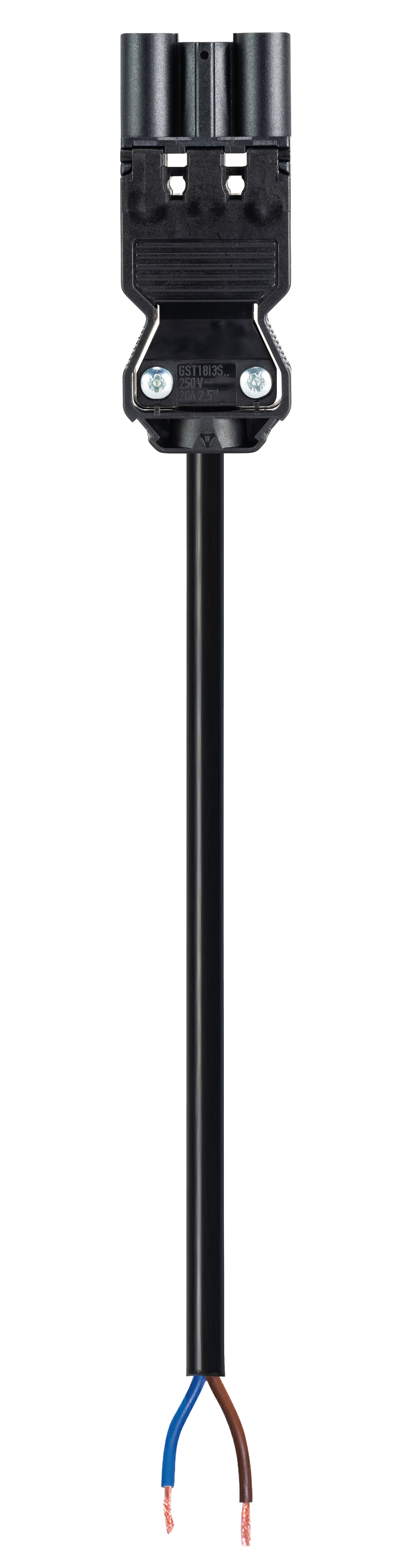 Wieland - Cordon GST18i2 0,3m M/- 1,5² HO5Z1Z1F Noir (Eca)