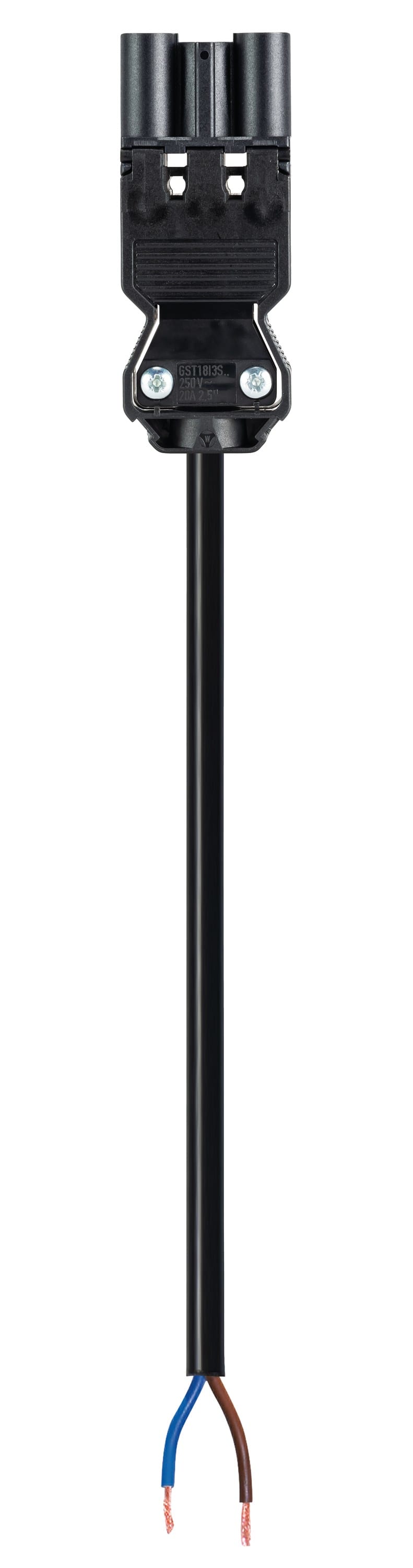 Wieland - Cordon GST18i2 0,5m M/- 0,75² HO5Z1Z1F Noir (Eca)
