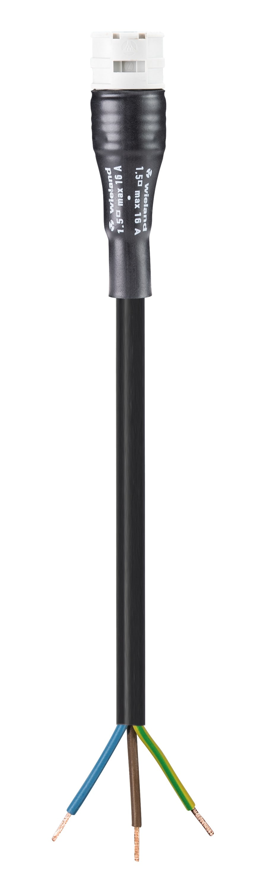 Wieland - cordon RST20i3 1m F/- 2,5² HO5VVF Gris clair (Eca)