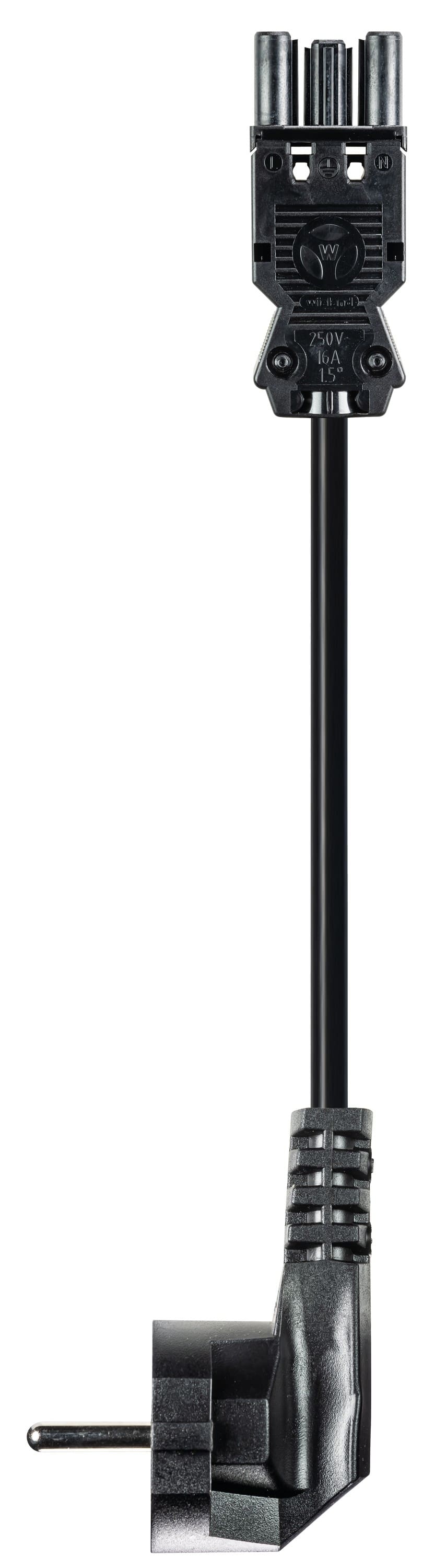 Wieland - cordon GST18i3 2m F/Schucko 1,5² HO5VVF Noir (Eca)