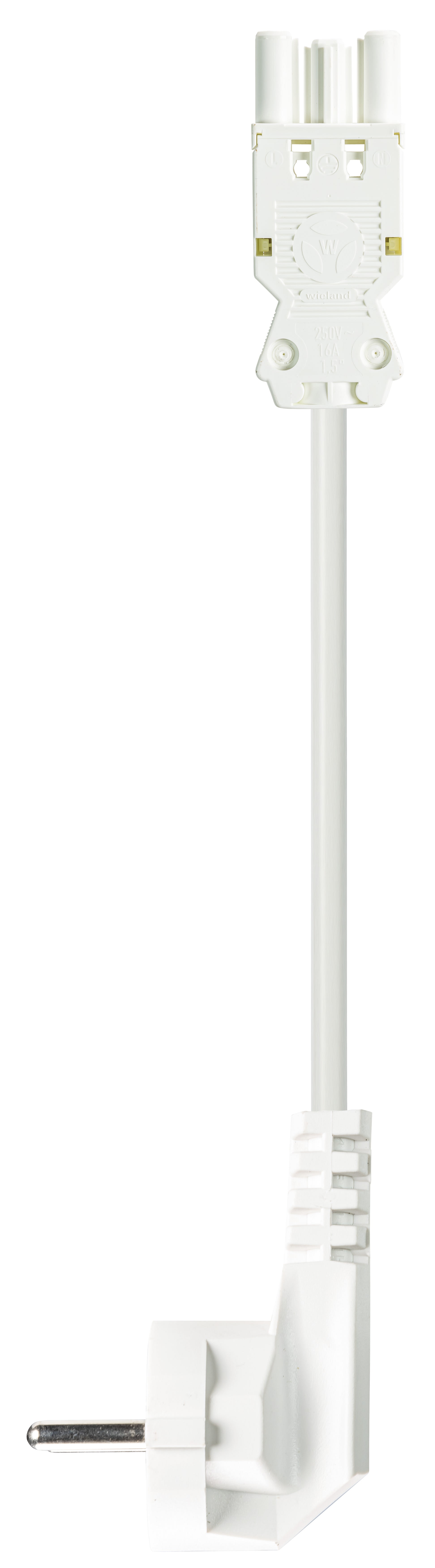 Wieland - cordon 3m GST18i3 F/Schucko 2,5² HO5VVF Blanc (Eca)