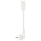 Wieland - cordon GST18i3 2m F/Schucko 1,5² HO5VVF Blanc (Eca)