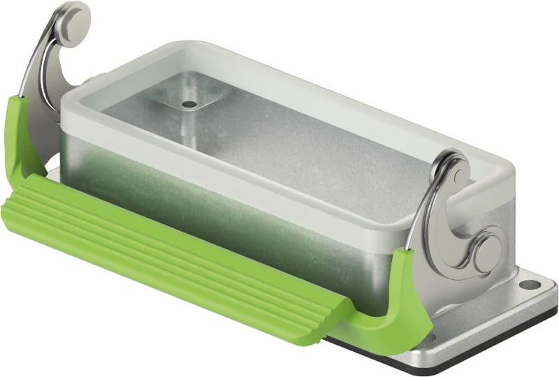Wieland - embase basic ouverte avec levier de verrouillage gum gk 24 b