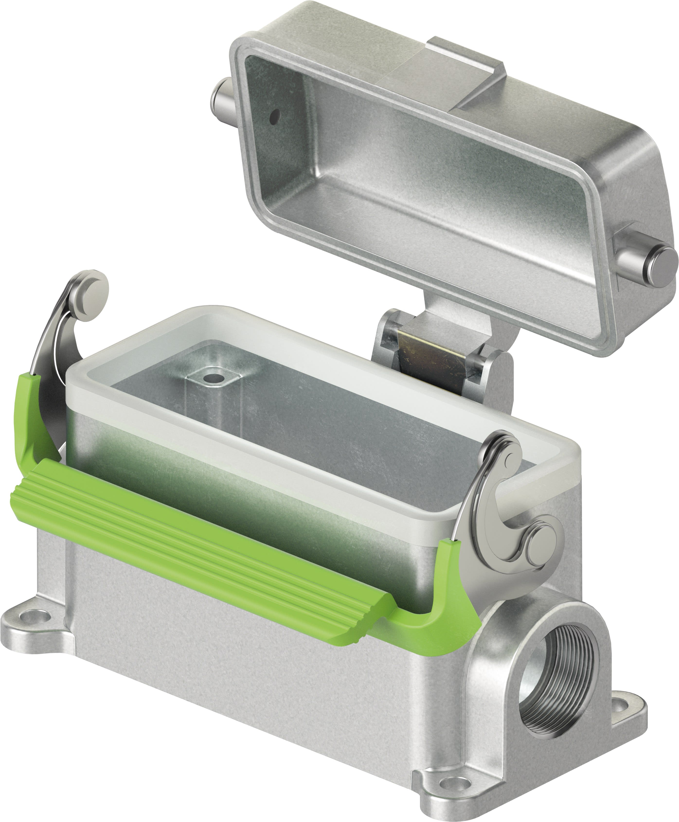 Wieland - embase basic ouverte avec couvercle de verrouillage et levier de verrouillage +