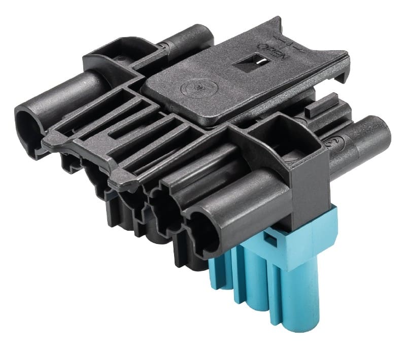 Wieland - répartiteur GST18i6 1E/2S en T Noir/Bleu pastel