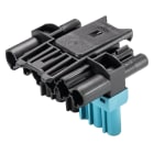 Wieland - répartiteur GST18i6 1E/2S en T Noir/Bleu pastel