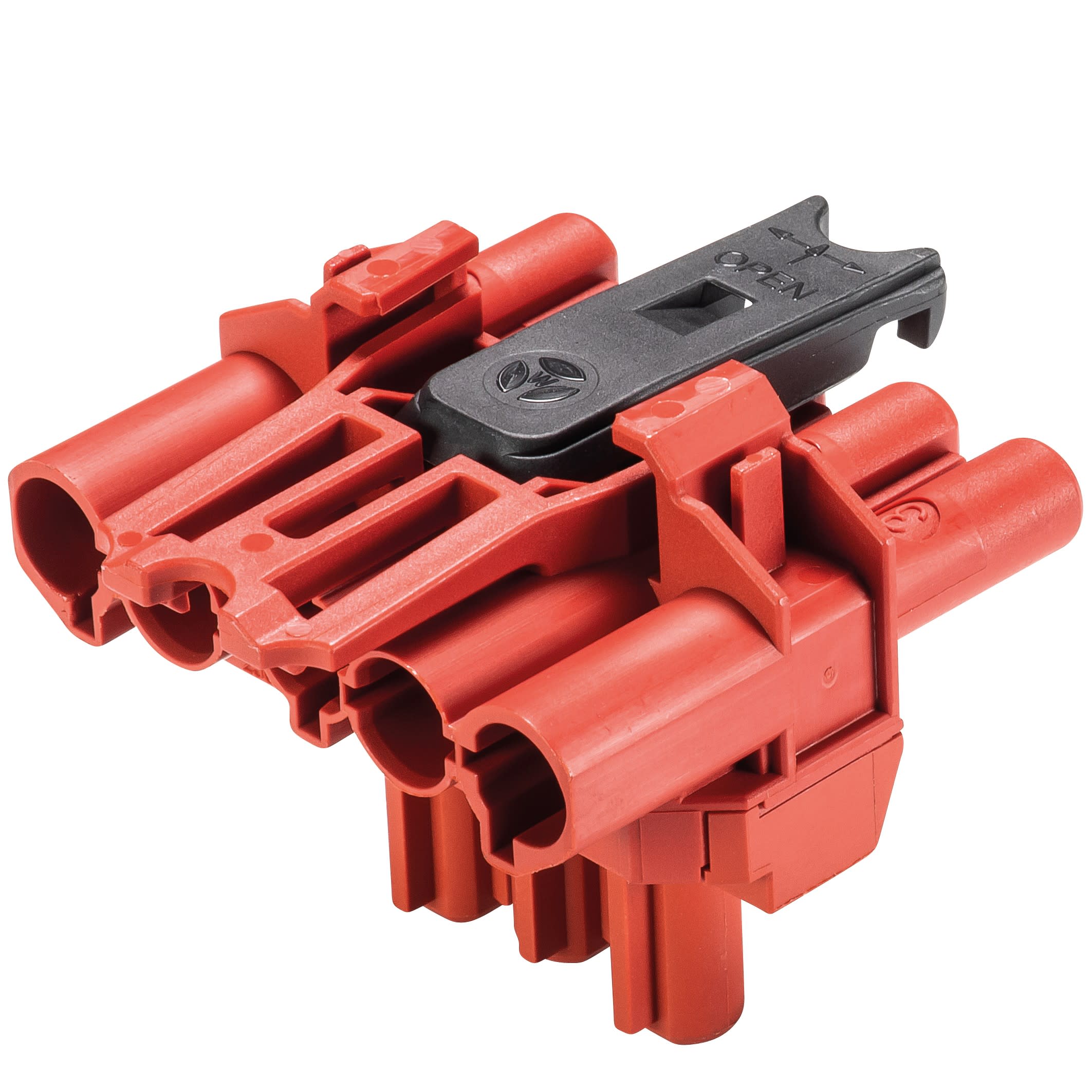 Wieland - répartiteur 1E/1S GST18i5 + 1S GST18i3 L2 en T Rouge tomate