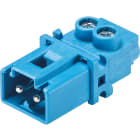 Wieland - connecteur GST15i2 mâle bleu clair
