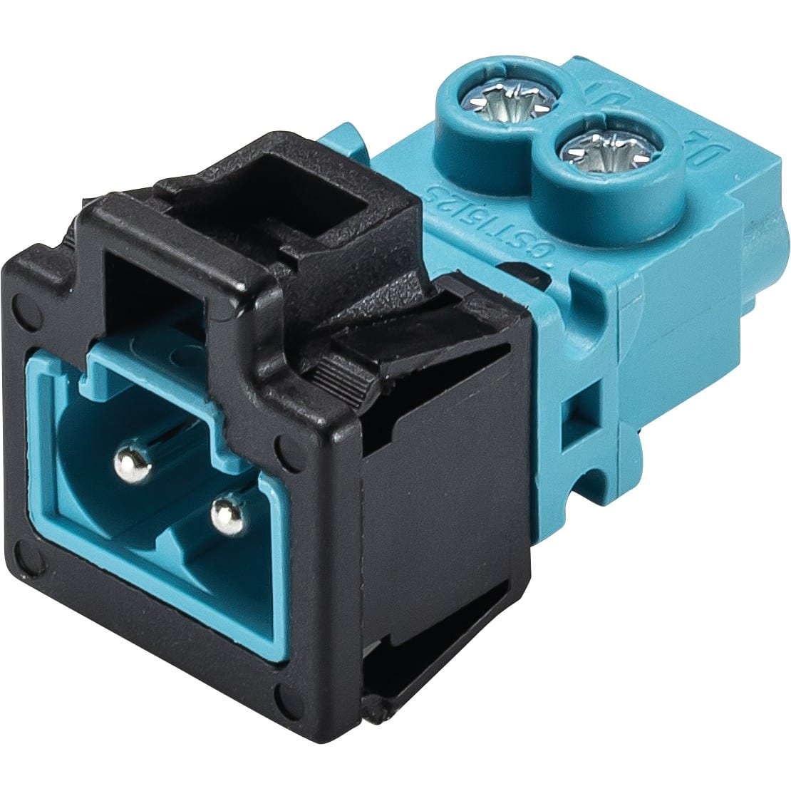 Wieland - embase GST15i2 mâle bleu pastel avec cadre noir