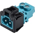 Wieland - embase GST15i2 mâle bleu pastel avec cadre noir