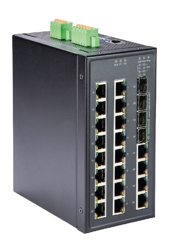 Wieland - Switch ethernet manageable fast ethernet à 20 ports dont 4 gigabit ou 4 SFP