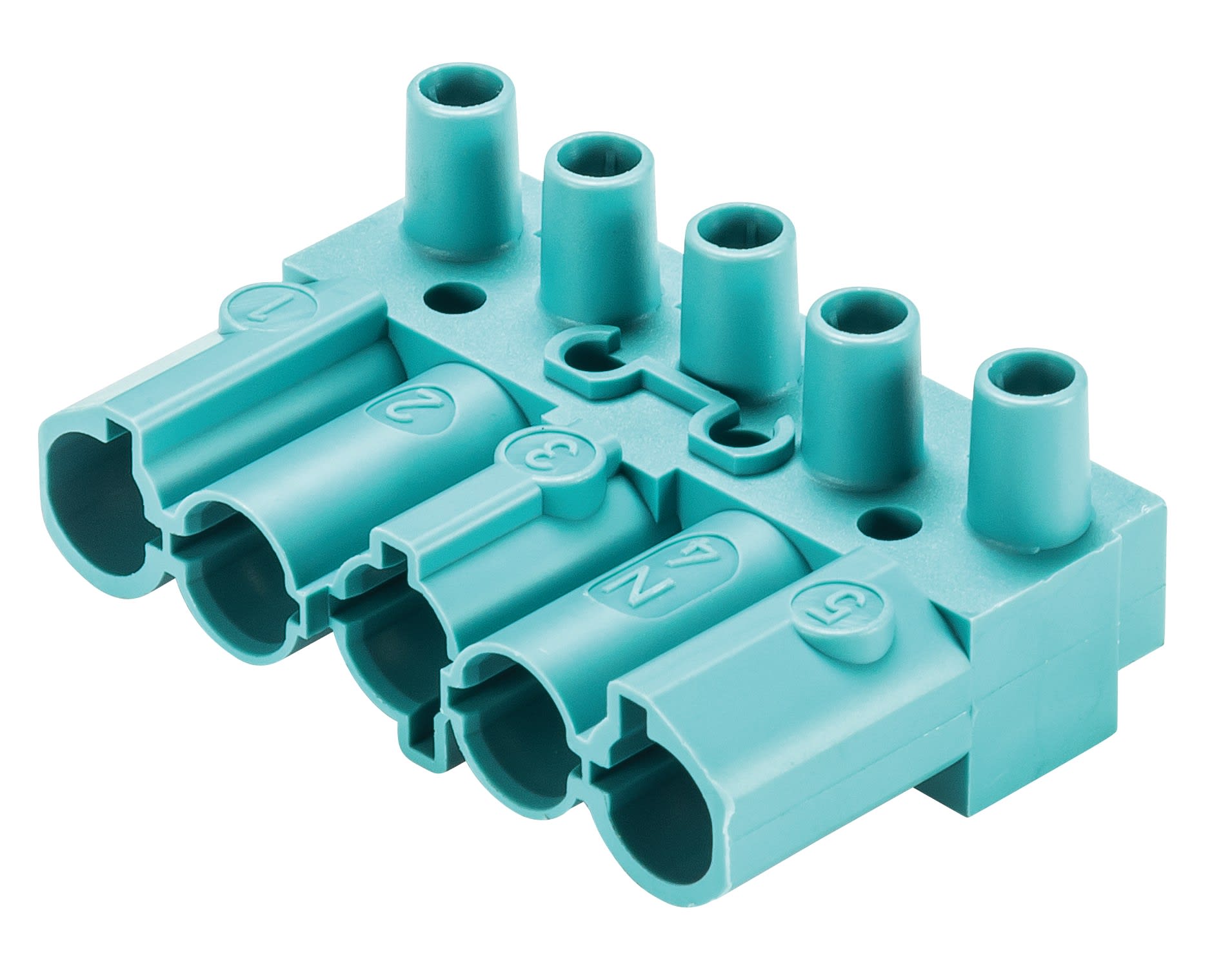 Wieland - Connecteur GST18i5 mâle à vis Turquoise seul