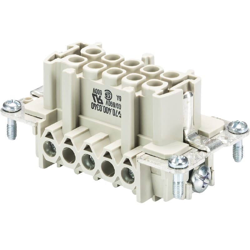 Wieland - bloc contact femellebas bus 3 2,5 64-insert femelle