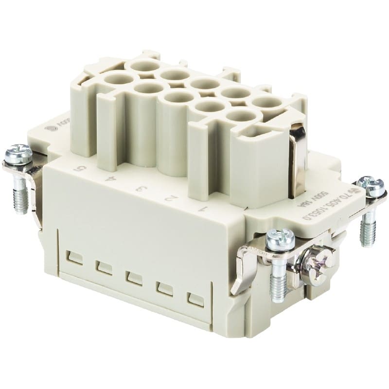 Wieland - bloc contacts fembas bup 10 2,5 50 ag-insert femelle