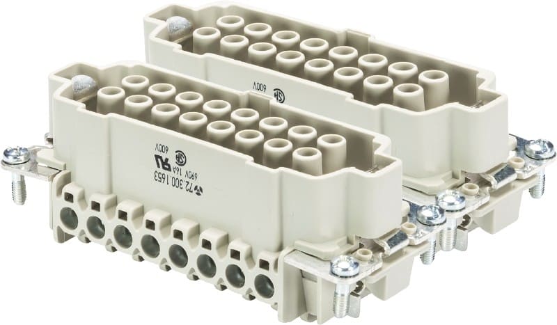 Wieland - bloc contacts fembas bus 32 2,5 69-insert femelle