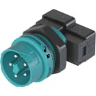 Wieland - Embase RST16i5 MOLA mâle à ressort turquoise