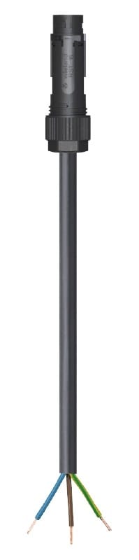 Wieland - Cordon RST16i3 2m M/- 2,5² HO5VVF noir (Eca)