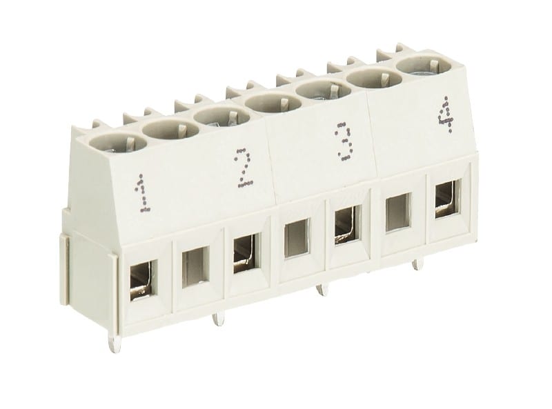 Wieland - connecteur PCB 4 pôles séries 8191 sortie horizontale pas de 10,00mm avec marqua