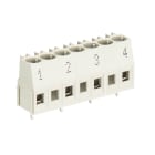 Wieland - connecteur PCB 4 pôles séries 8191 sortie horizontale pas de 10,00mm avec marqua