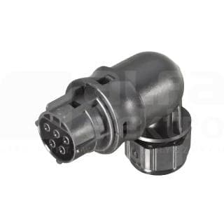 Wieland - embase RST20i5 coudé femelle à vis M25 Noir