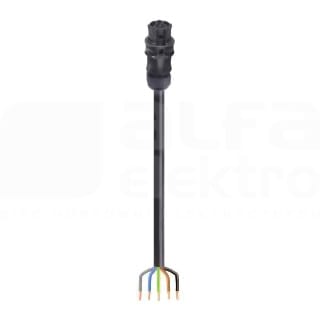 Wieland - cordon RST20i5 3m F/- 2,5² HO5VVF Noir (Eca)