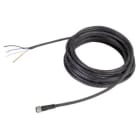 Wieland - cordon M8 sma 5005 10m, femelle/-, Polyurethane noir
