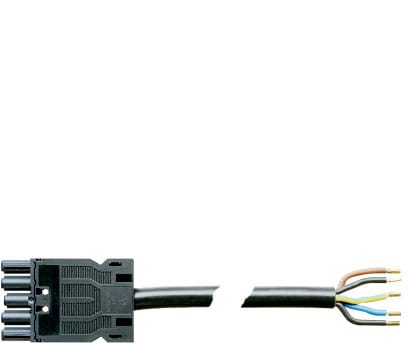 Wieland - cordon GST18i5 6m F/- 2,5² HO5Z1Z1F Noir ss halogène (Eca)