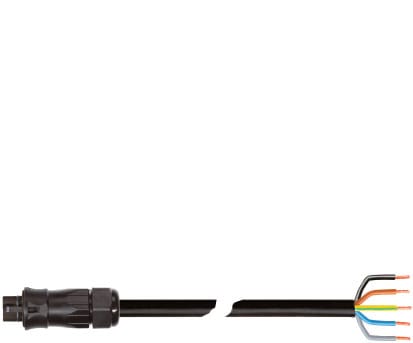 Wieland - cordon RST20i5 5m M/- 4² HO7RNF Noir