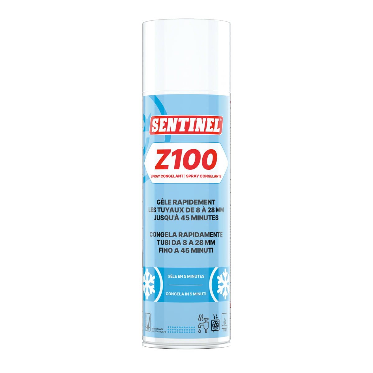Sentinel Performance Solutions - Z100 Spray congelant 300ml à action rapide pour tuyauteries