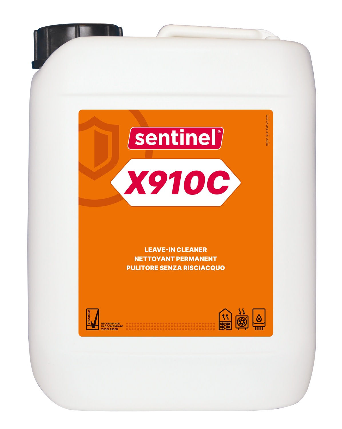 Sentinel Performance Solutions - X910C Nettoyant permanent pour chaufferies collectives - Bidon de 5L