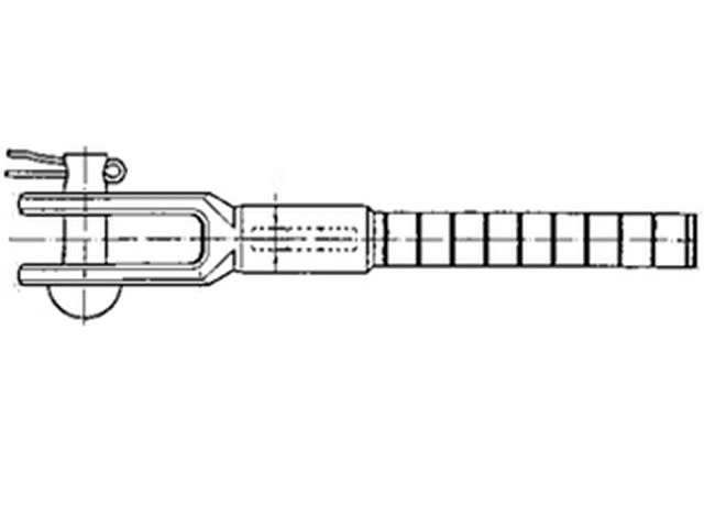 Te Connectivity (EX TYCO SIMEL) - A 50R + thermo-Manchon d'ancrage pour ligne isolée HTA + thermo-Section: 50mm²