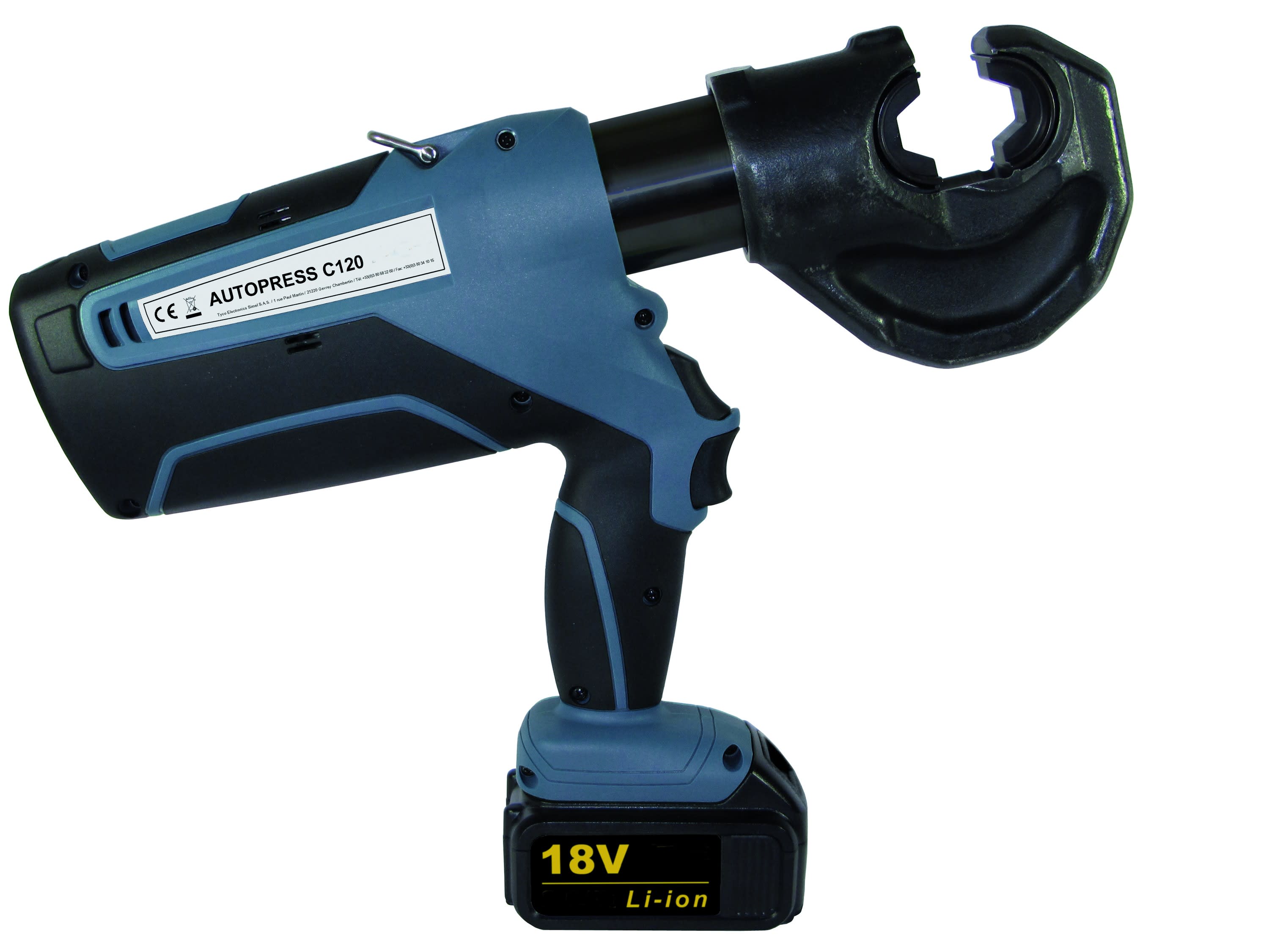 Te Connectivity (EX TYCO SIMEL) - AutoPress C120-NG-Sertisseuse hydraulique sur accu+coffret+chargeur+ 1 batterie