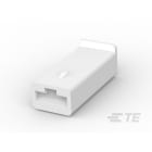 Te Connectivity (EX TYCO SIMEL) - Boîtier Fastin-Faston Mâle 1 voie pour clip 6,35mm-Polyamide blanc