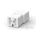 Te Connectivity (EX TYCO SIMEL) - Boîtier Fastin-Faston Mâle 2 voies parallèles pour clip 6,35mm-Polyamide blanc