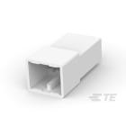 Te Connectivity (EX TYCO SIMEL) - Boîtier Fastin-Faston Femelle 2 voies parallèles pour languettes 6,3mm-Blanc