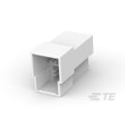 Te Connectivity (EX TYCO SIMEL) - Boîtier Fastin-Faston Femelle 3 voies (2+1) pour languette 6,3mm-Polyamide blanc