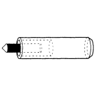 Te Connectivity (EX TYCO SIMEL) - BT1-Bouterolle + pointeau piquet terre rond 16 et 17,3mm-Codet: 5983453