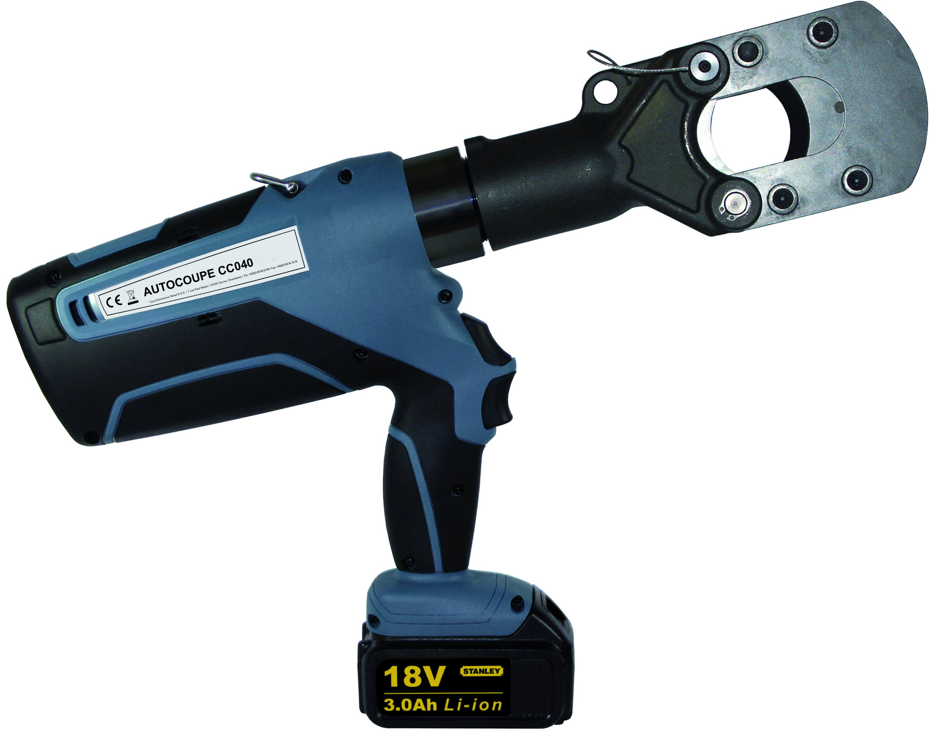 Te Connectivity (EX TYCO SIMEL) - AutoCoupe CC040-NG-Coupe câble hydraulique sur accu+coffret+chargeur+ 1 batterie