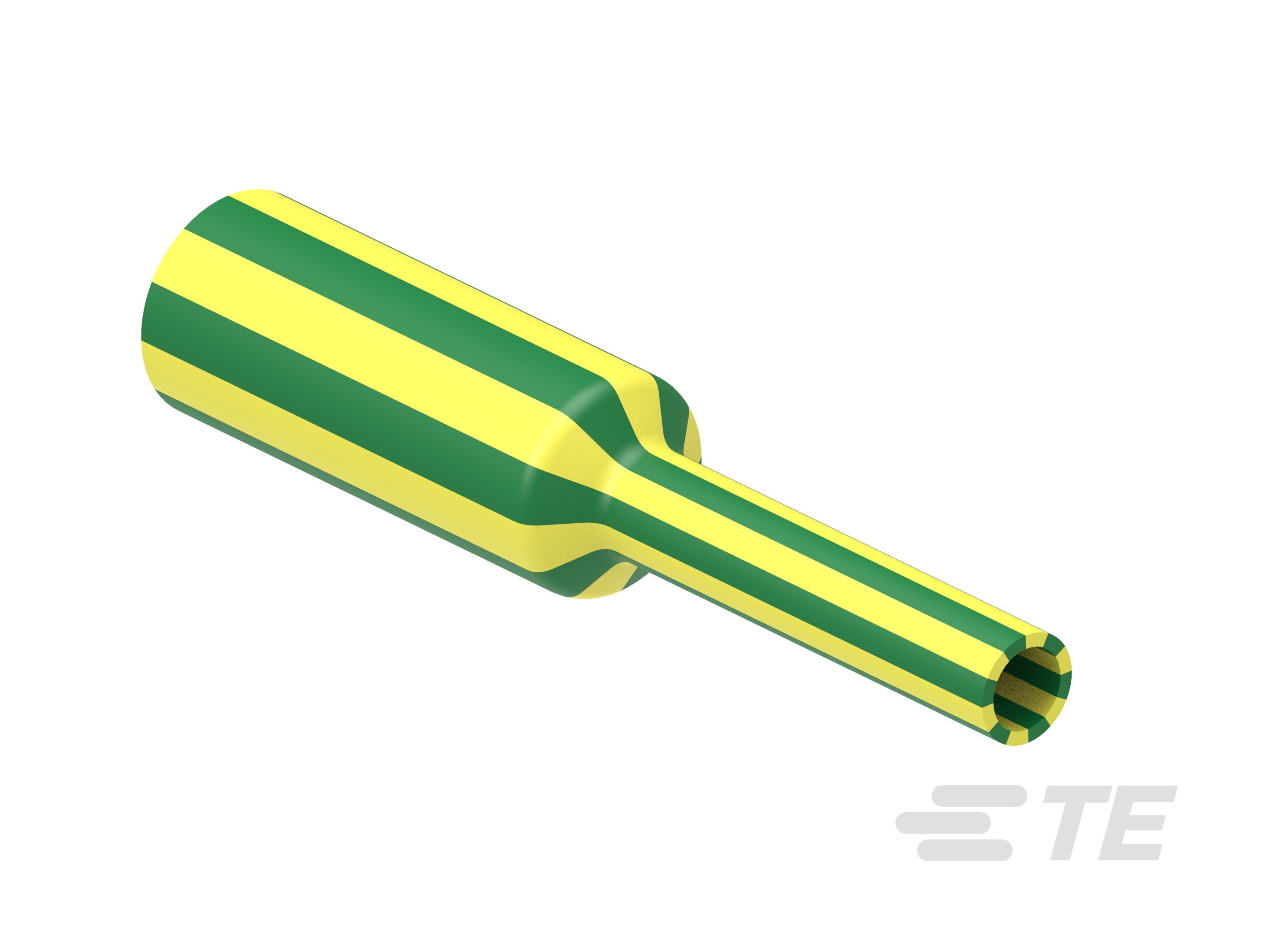 Te Connectivity (EX TYCO SIMEL) - CGPT 9.5/4.8 Verte/Jaune 1 mètre-Gaine thermorétractable paroi mince 9.5/4.8