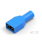 Te Connectivity (EX TYCO SIMEL) - Clip FASTON Bleu tout isolé pour languette 6,3x0,8mm-S: 1 à 2,5mm²-Laiton étamé