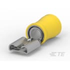 Te Connectivity (EX TYCO SIMEL) - Clip FASTON Jaune pour languette 6,3 x 0,8mm-Section: 4 à 6mm²-Laiton étamé