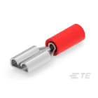 Te Connectivity (EX TYCO SIMEL) - Clip FASTON Rouge pour languette 5,0x0,8mm-S: 0,3 à 1,0mm²-Bronze phosphor étamé