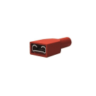 Te Connectivity (EX TYCO SIMEL) - Clip FASTON Rouge-Section: 0,3 a 1,5mm2-Clip tout isole 6,3 x 0,8mm