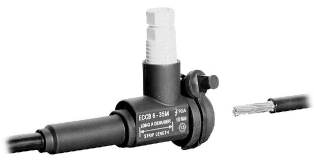 Te Connectivity (EX TYCO SIMEL) - ECCB 6-35M-Embout pour câble alu/cuivre 4/35mm² + fouet 25mm²-L: 250mm-6726152