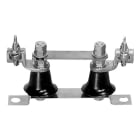 Te Connectivity (EX TYCO SIMEL) - Barrette terre EL12A 12A sur socle - Racc. 25 à 120mm² cosse serr méca étr acier