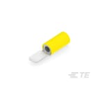 Te Connectivity (EX TYCO SIMEL) - Languette FASTON Jaune préisolée 6,35 x 0,8mm-Section: 4 à 6mm²-Laiton étamé